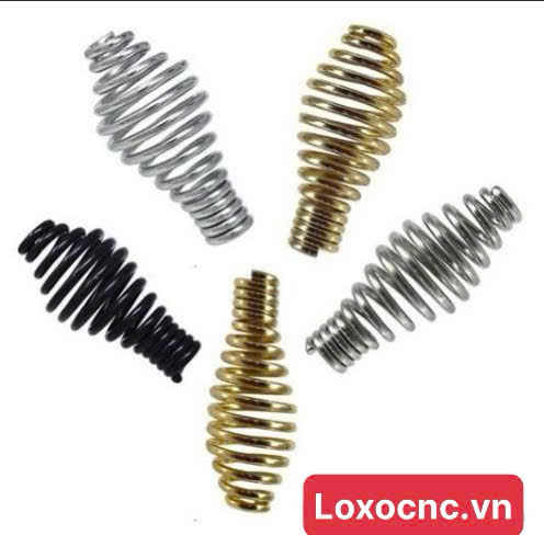 Hình ảnh lò xo nén hình nón kép